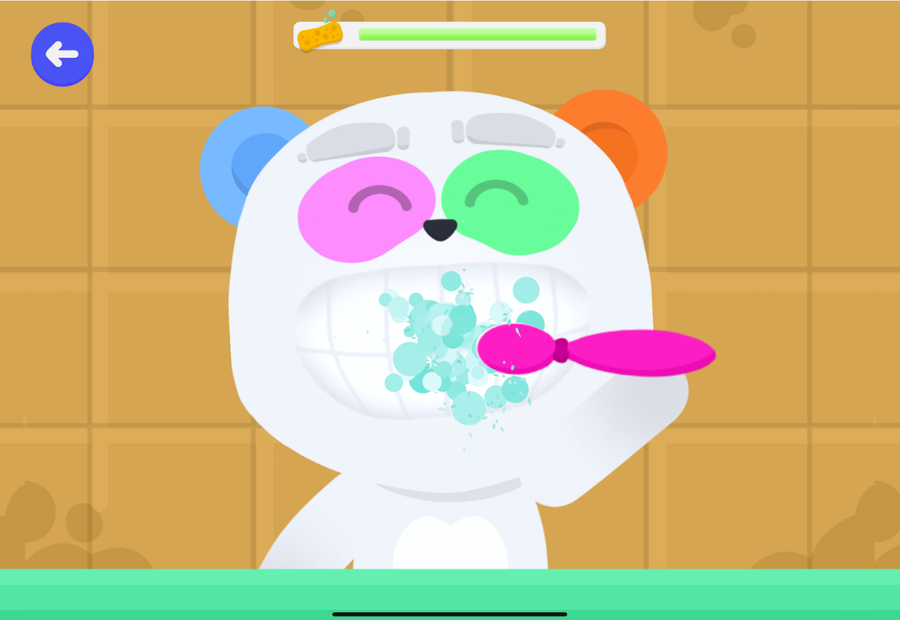 Brushing teeth screenshot